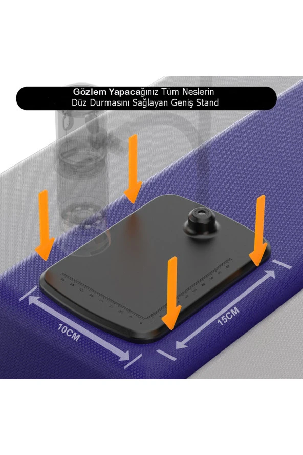 TechTic  Kablosuz 1000x Wifi Bağlantılı Dijital Mikroskop 1080p Saç Cilt Tesktil Makine Devre Analizi - 4