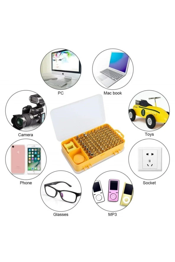 TechTic  Çok Fonksiyonlu Cep Telefon Pc Elektronik Tamir Tornavida Seti - Resim 2