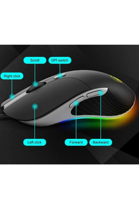 TechTic  Technom Rgb E-sport Oyuncu Mouse