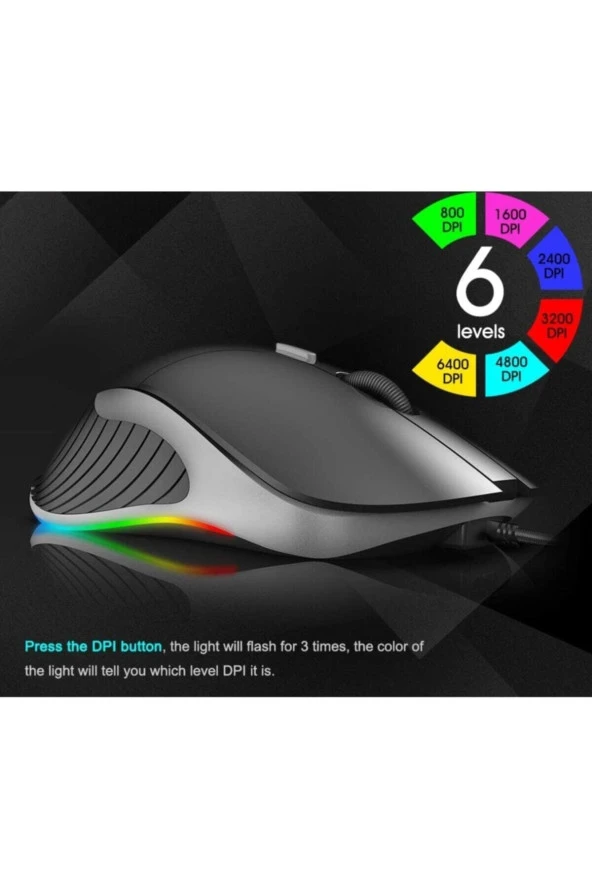 TechTic  Technom Rgb E-sport Oyuncu Mouse - Resim 2