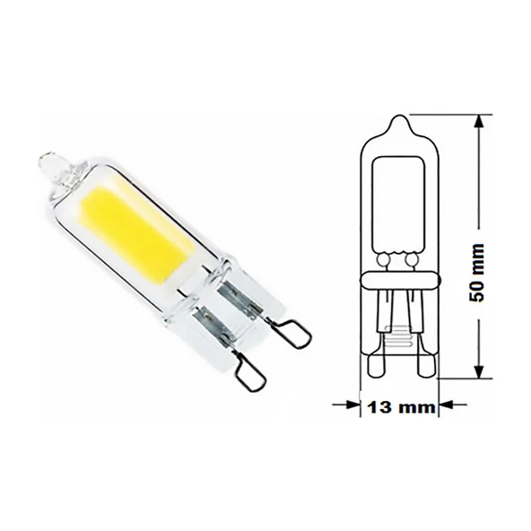 CT-4221 5W/3200K G9 220V LED KAPSÜL AMPUL (GÜNIŞIĞI-6ADET) CATA