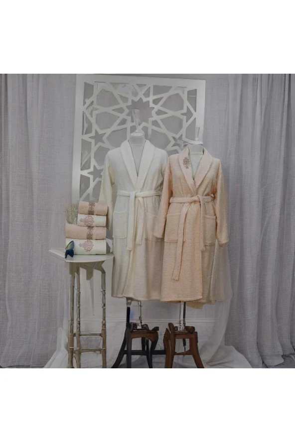 Elart Bornoz Takımı Oscar Cappuccıno Krem 6 Parça - 3