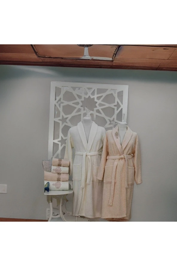 Elart Bornoz Takımı Oscar Cappuccıno Krem 6 Parça - 4