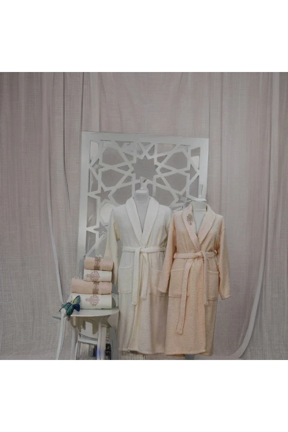 Elart Bornoz Takımı Oscar Cappuccıno Krem 6 Parça - 5