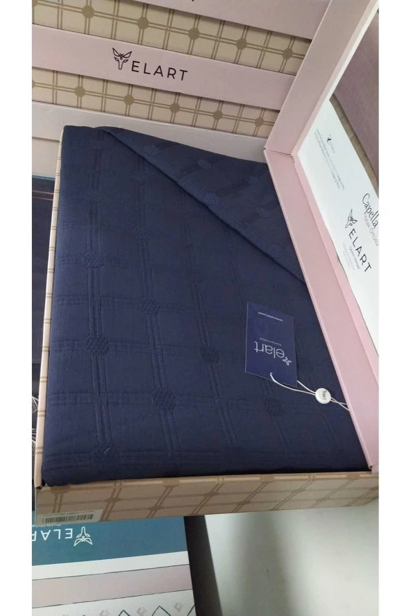 Elart Capella Yatak Örtüsü Çift Kişilik Lacivert - 2