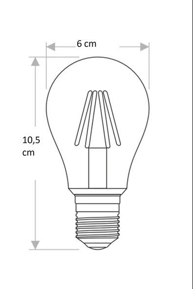 CT-4285 4W E27 AMBER RUSTİK LED AMPUL (12ADET) CATA - 2
