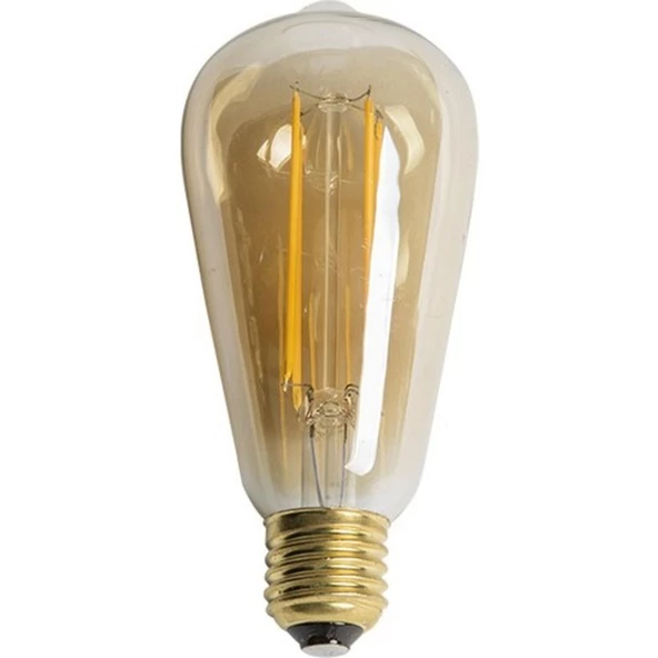 CT-4284 6W E27 AMBER RUSTİK LED AMPUL (12ADET) CATA