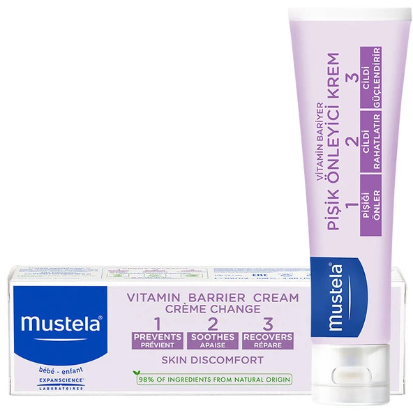 Mustela Vitamin Barrier 1-2-3 Cream - Pişik Önleyici Bakım Kremi 50ml - Resim 2
