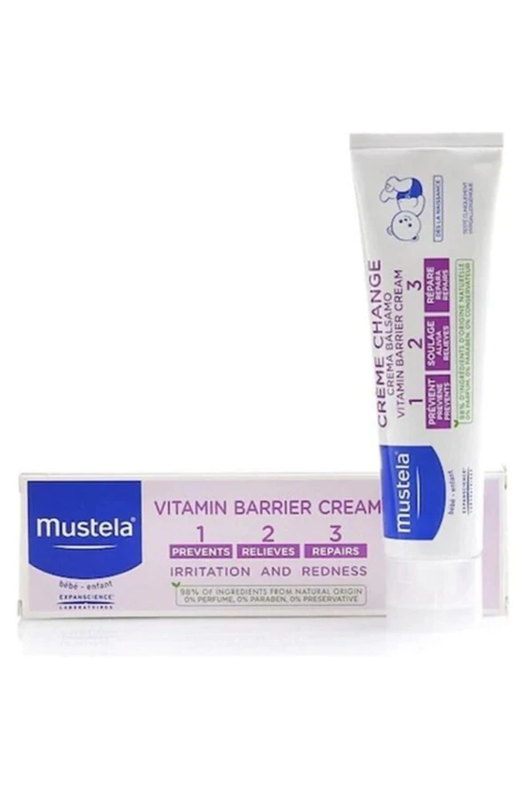 MUSTELA Vitamin Barrier 1.2.3 Pişik Kremi 50Ml