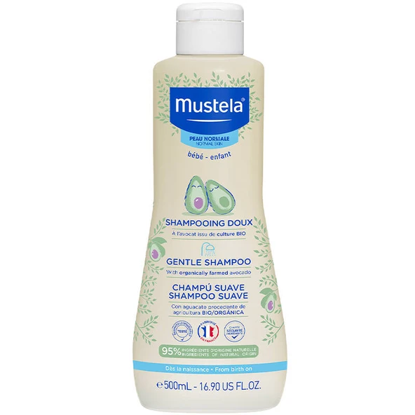 Mustela Gentle Shampoo - Avokado Özlü Şampuan 500ml ürün görseli