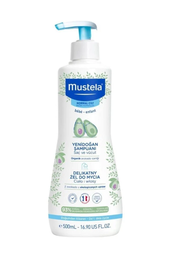 MUSTELA Gentle Cleansing Gel Yenidoğan Şampuanı 500 Ml