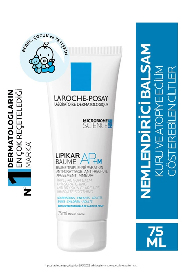 LA ROCHE POSAY Lipikar Baume Balsam Losyon Ap M Atopiye Eğilim Gösterebilen Ciltler 75 Ml 3337875696586