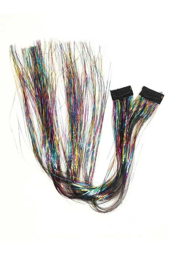 Prodiva Klipsli Simli Saç İpi Mix 10 Paket - 20 Adet - 4