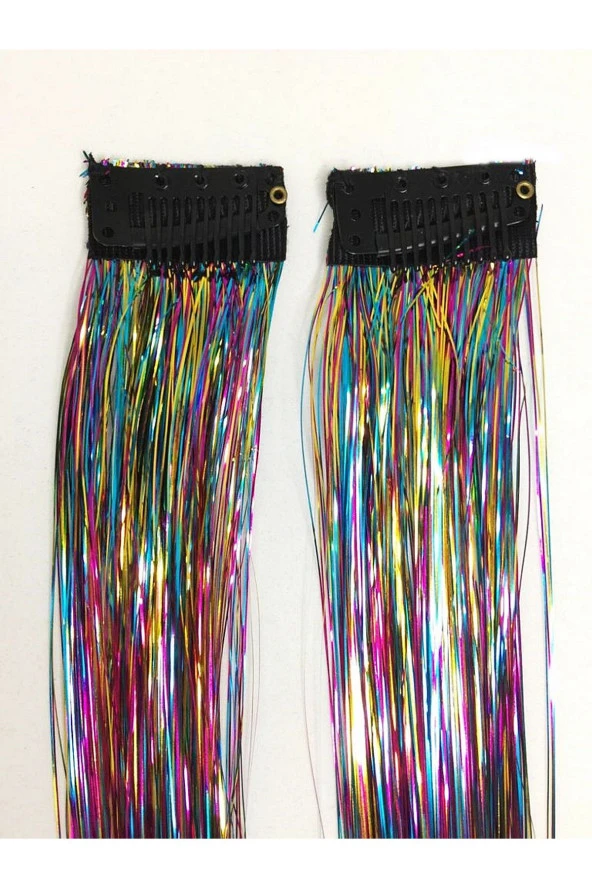 Prodiva Klipsli Simli Saç İpi Mix 10 Paket - 20 Adet - 3