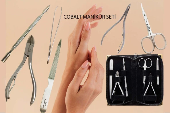 Cobalt Profesyonel Manikür & Pedikür Seti Çantalı 6 Parça - 2