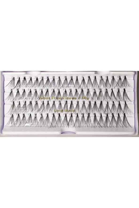 Prodiva Marka 7 Ply 80 Adet Tekli Düğümsüz Takma Kirpik - Medium - 2