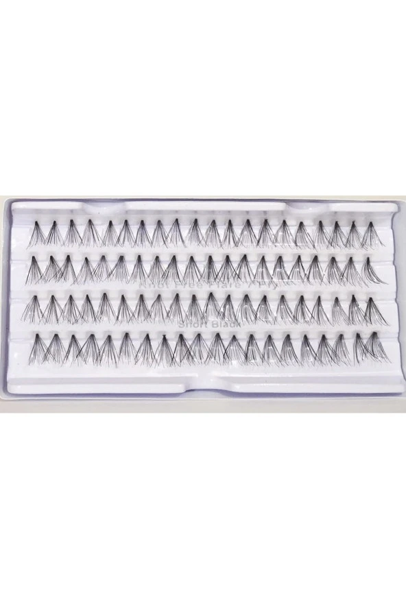 Prodiva Marka 7 Ply 80 Adet Tekli Düğümsüz Takma Kirpik - Short - 2