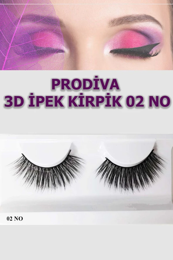Prodiva Marka 10’lu 3d İpek Kirpik 2 No - 2