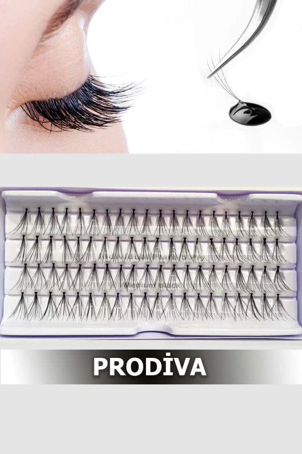 Prodiva Marka 5 Ply 80 Adet Tekli Takma Kirpik - Medıum - 2