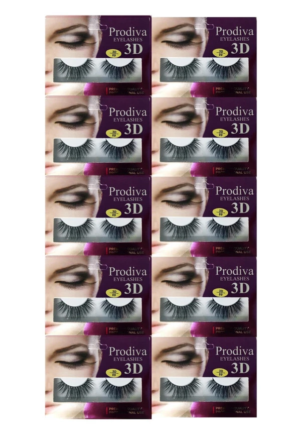 Prodiva Marka 10’lu 3d İpek Kirpik 9 No - 3