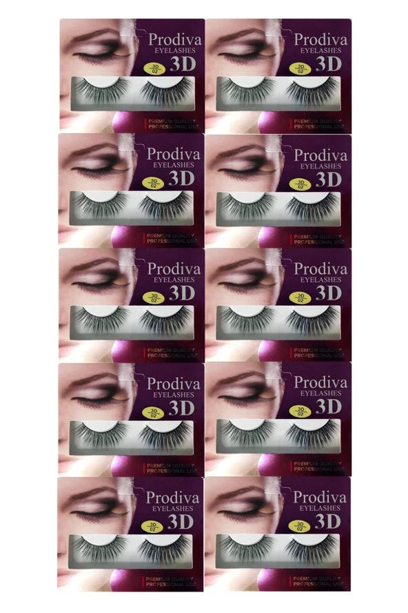 Prodiva Marka 10’lu 3d İpek Kirpik 2 No - 3