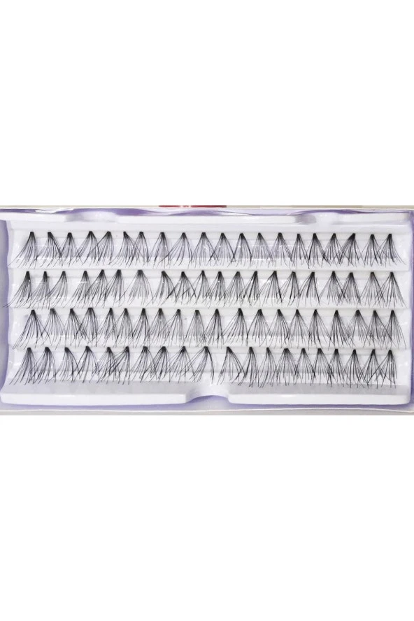 Prodiva Marka 7 Ply 80 Adet Tekli Düğümsüz Takma Kirpik - Medium - 4