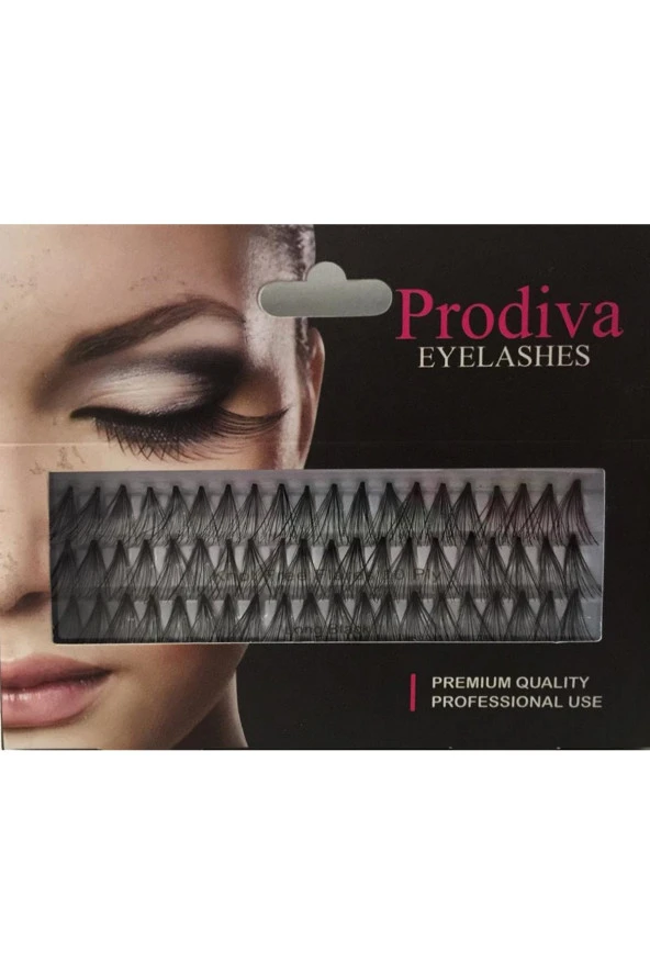 Prodiva Marka 10 Ply 80 Adet Tekli Düğümsüz Takma Kirpik - Long - 3