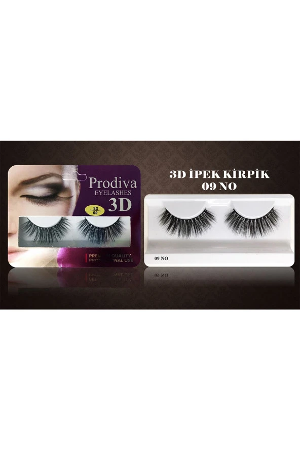 Prodiva Marka 10’lu 3d İpek Kirpik 9 No - 5
