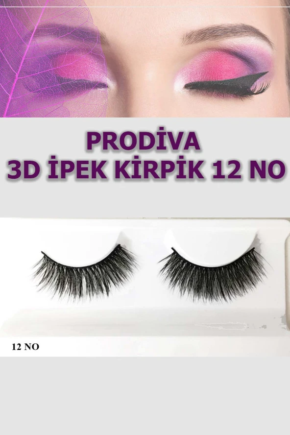Prodiva Marka 10’lu 3d İpek Kirpik 12 No - 2