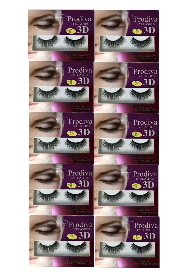 Prodiva Marka 10’lu 3d İpek Kirpik 12 No - 3