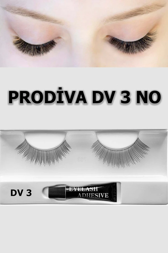 Prodiva Marka Dv 3 Model Bütün Kirpikler, Takma Kirpik - 2