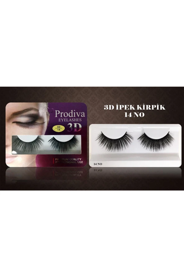 Prodiva Marka 10’lu 3d İpek Kirpik 14 No - 5