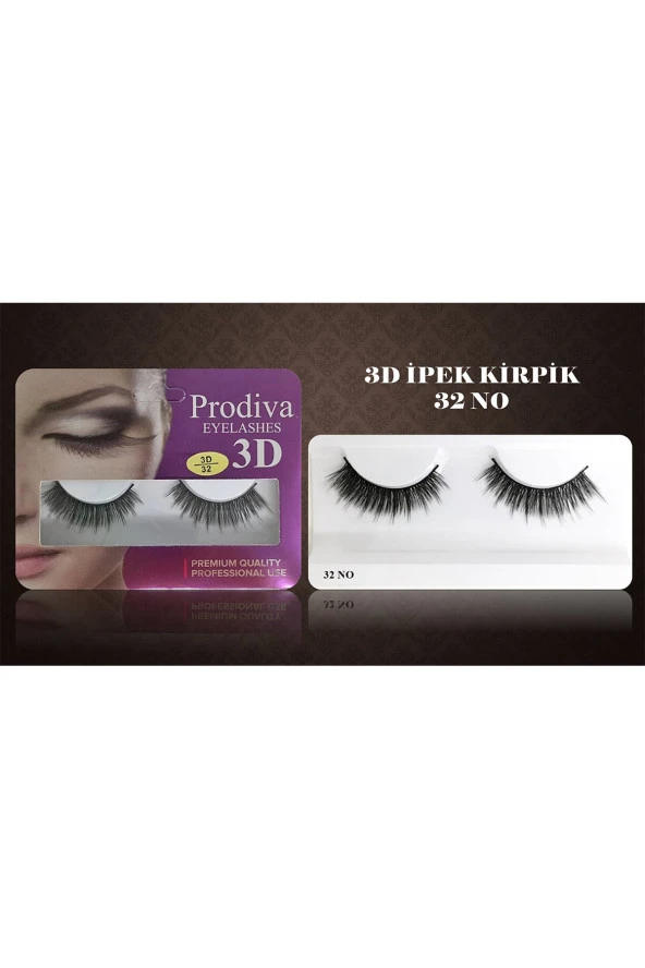 Prodiva Marka 10’lu 3d İpek Kirpik 32 No - 5