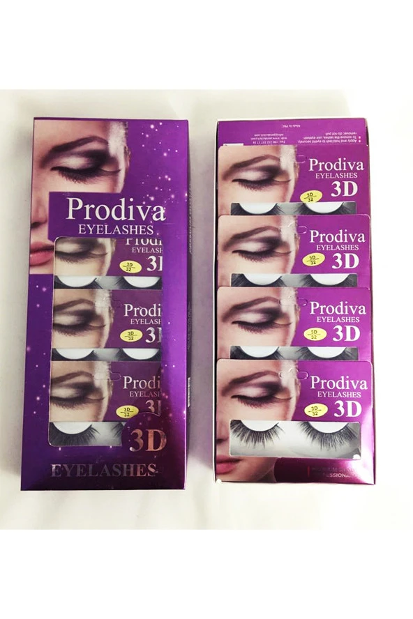 Prodiva Marka 10’lu 3d İpek Kirpik 32 No - 7