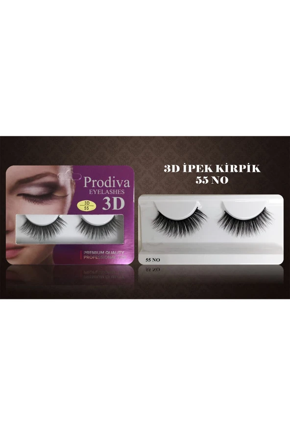 Prodiva Marka 10 Lu 3d İpek Kirpik 55 No - 5