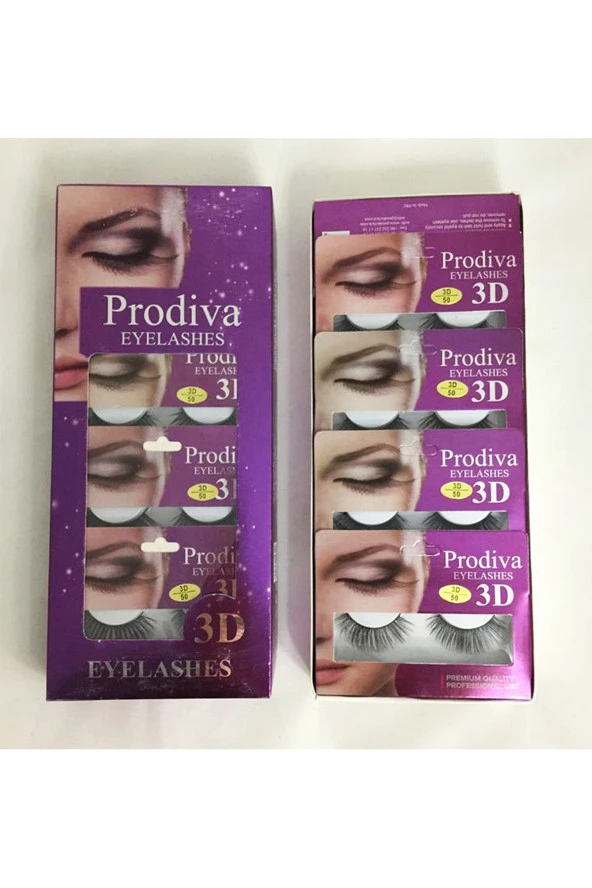 Prodiva Marka 10’lu 3d İpek Kirpik 50 No - 7