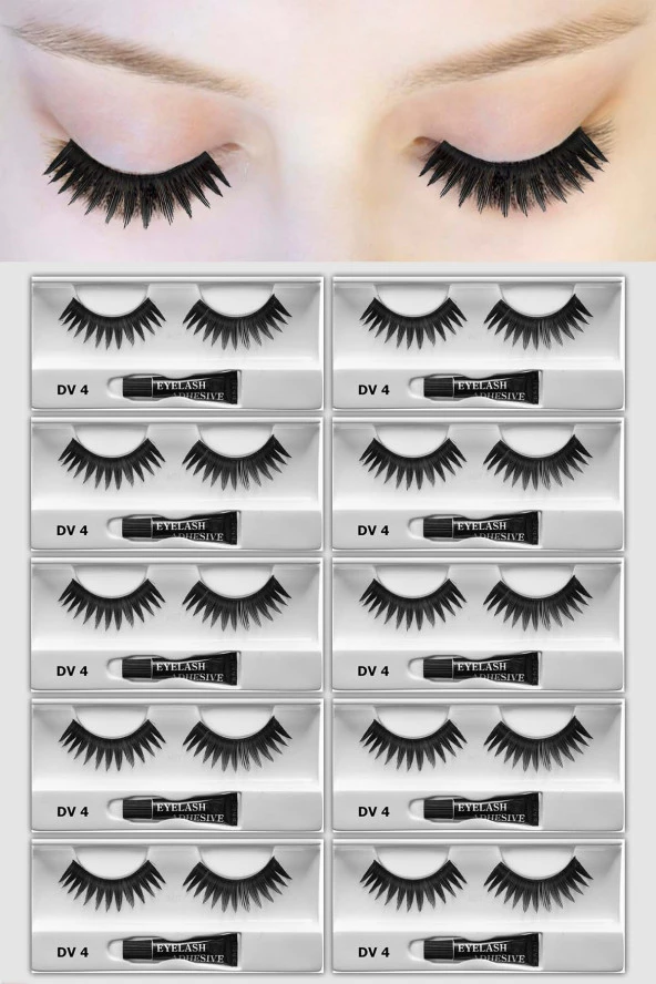 Prodiva Dv 4 Model Bütün Takma Kirpik 10 Lu Paket - 2