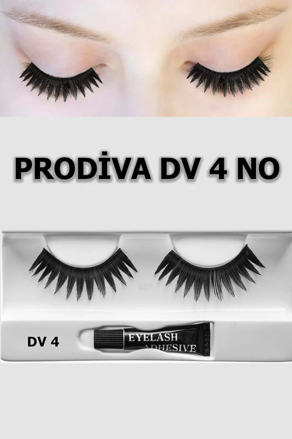 Prodiva Dv 4 Model Bütün Takma Kirpik 10 Lu Paket - 4