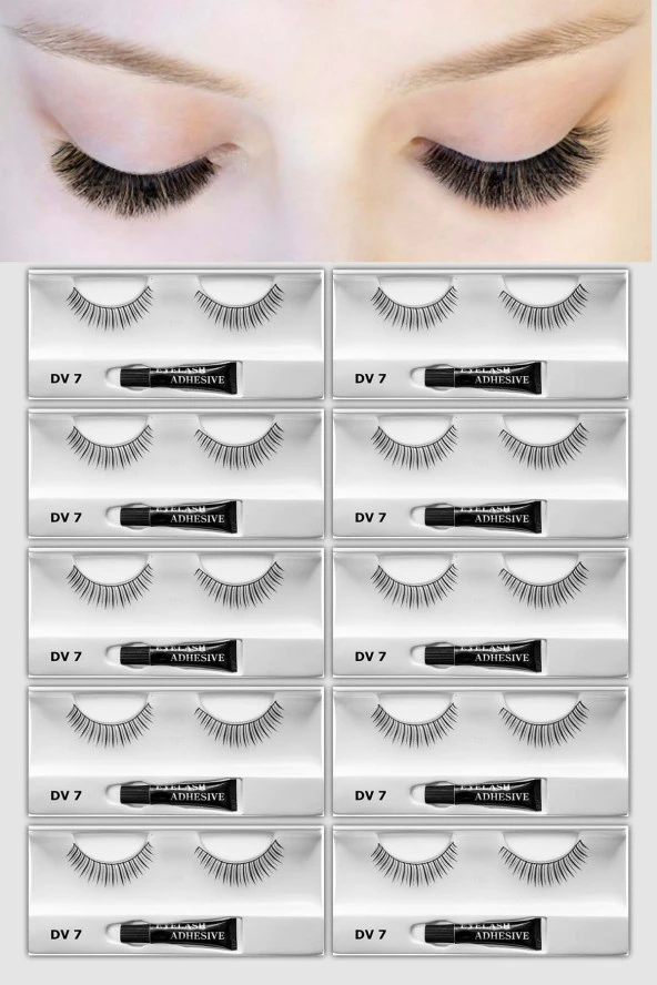 Prodiva Dv 7 Model Bütün Takma Kirpik 10 Lu Paket - 2