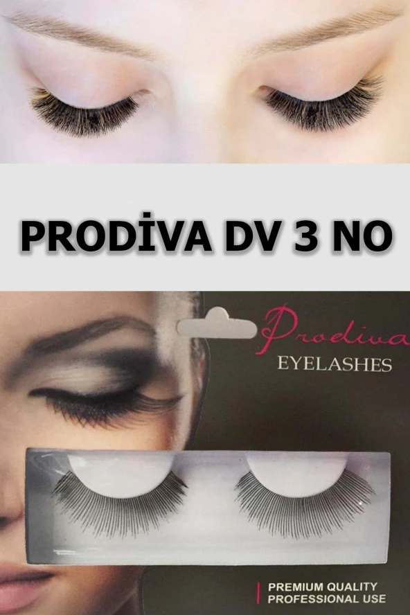 Prodiva Dv 3 Model Bütün Takma Kirpik 10 Lu Paket - 3