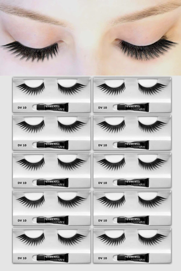 Prodiva Dv 10 Model Bütün Takma Kirpik 10 Lu Paket - 2