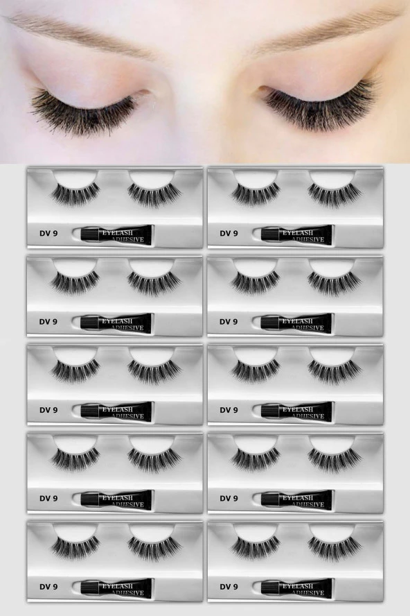 Prodiva Dv 12 Model Gerçek Bütün Takma Kirpik 10 Lu Paket - 2