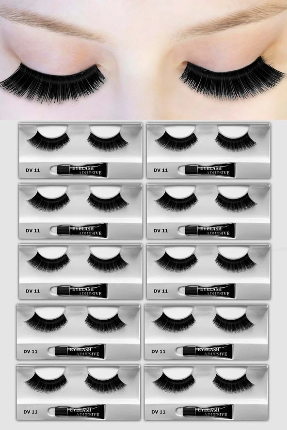 Prodiva Dv 11 Model Bütün Takma Kirpik 10 Lu Paket - 2