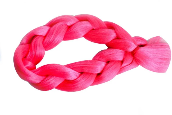 Sentetik Örgülük Saç,Afrika Örgüsü,Twist Örgü,Rasta saçı PINK - 4