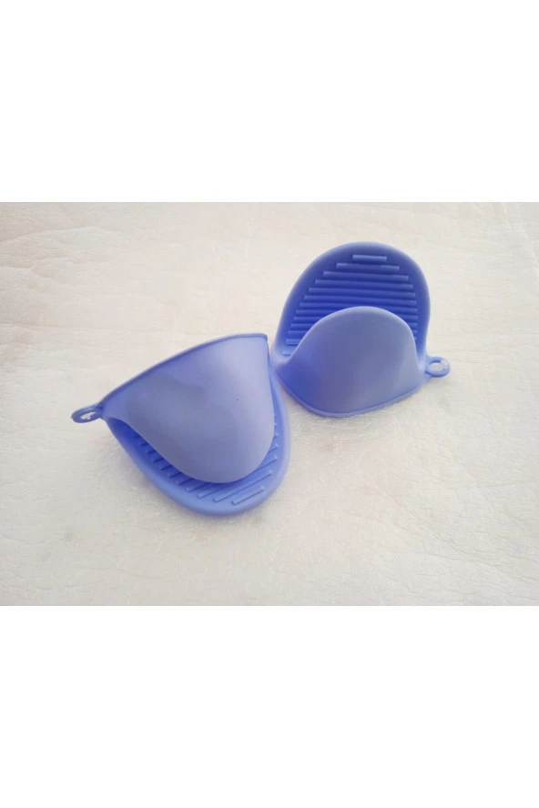 Silikon Fırın Eldiveni Kaymaz Mikrodalga Fırın Tencere Tepsi Mavi ürün görseli 1