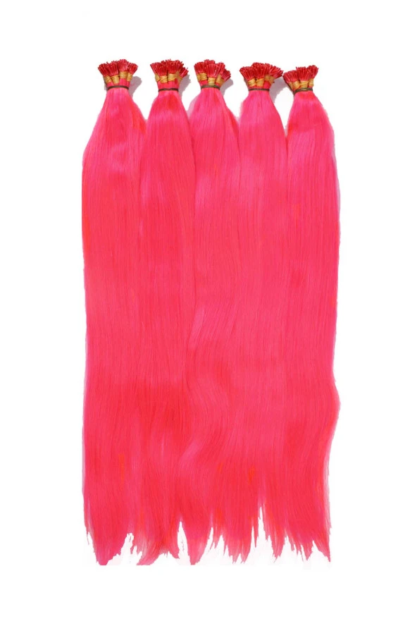 Renkli Kaynak Saç Pembe Renk 25 Adet - 5