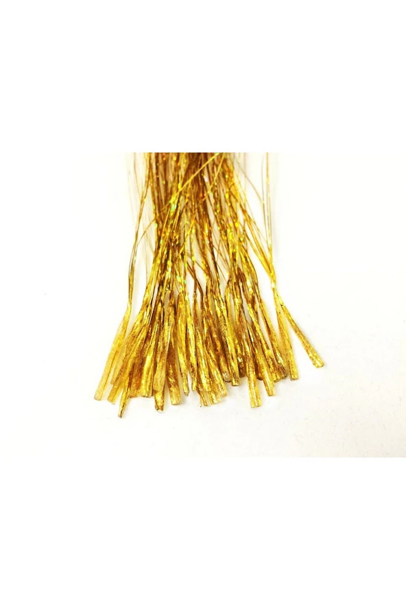 Prodiva Simli Parıltılı Saç Kaynakları, Haır Tınsel, 30 Adet , Gold - 4