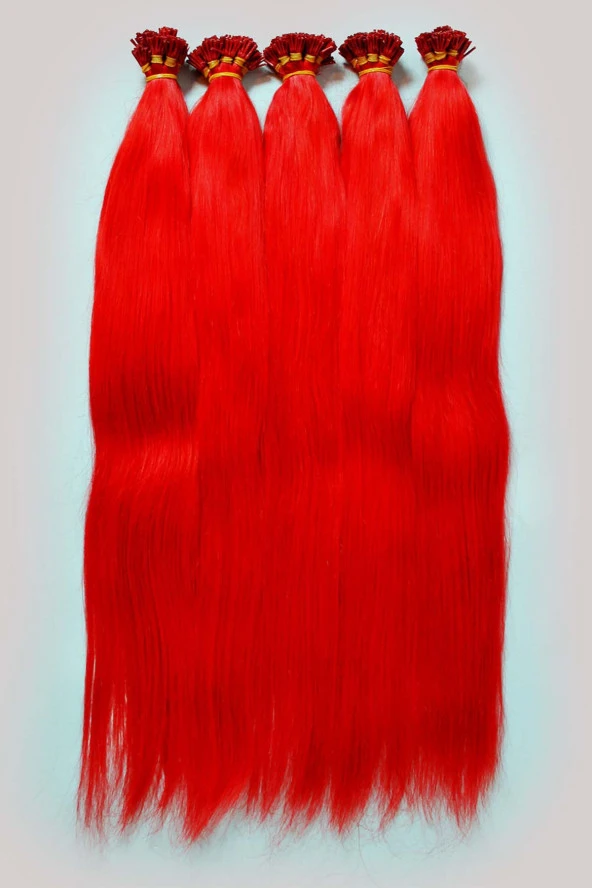 Renkli Kaynak Saç Kırmızı Renk 25’li Paket - 8