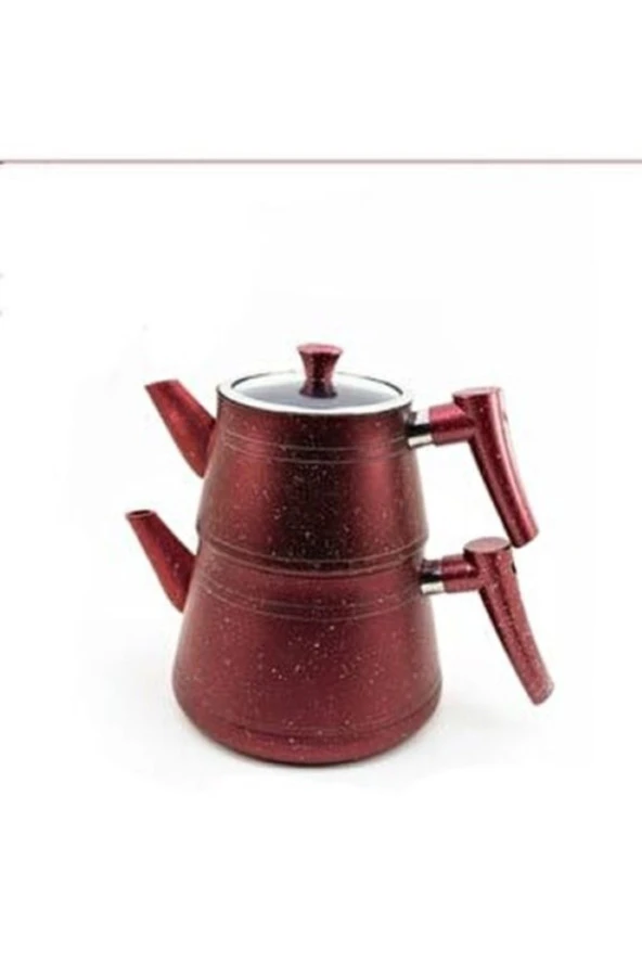 Omar Granit Aile Boyu Çaydanlık Kırmızı
