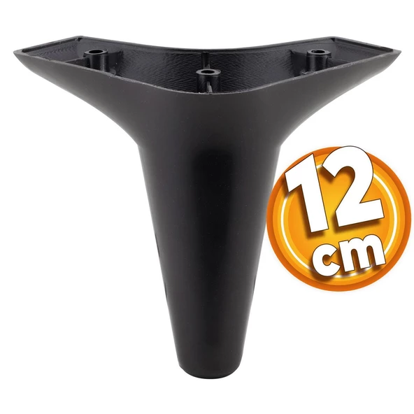 Aspen 6'lı Set Mobilya Tv Ünitesi Çekyat Koltuk Kanepe Baza Destek Ayağı Ayakları 12 Cm Siyah M8 - 9